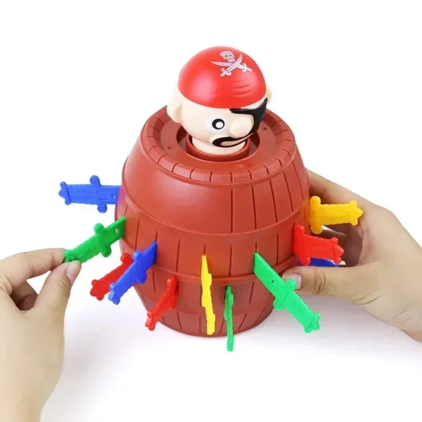 Funny Pirate Barrel Toys Lucky Game Jumping Pirates Bucket Sword Stab Tricky Toy Family Interactive Games For Child Kid Gift - Image 2