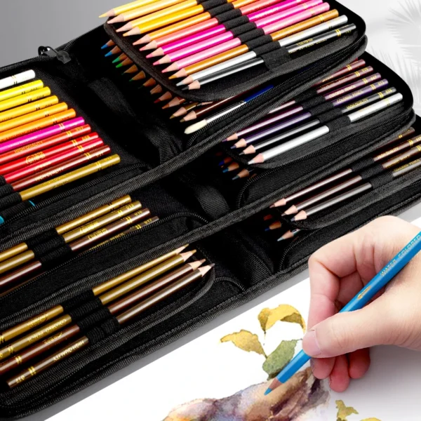 48/72/120/200 Pcs Colored Pencils Set Watercolor Drawing Pencils with Cases Professional Drawing Sketching Art Supplies - Image 2