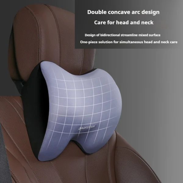 Ergonomic Lumbar Memory Foam Cushion Back Support Cushion for Chair and Car, Seat Cushion for Wheelchair Car Pillow Kit - Image 3