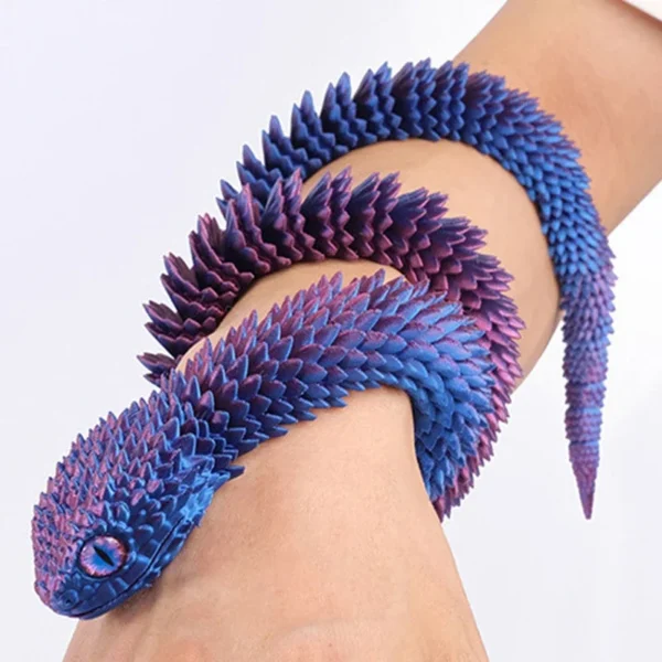 3D Printed Snake Movable Joint Fidget Toy Figurine Simulation Snake Office Desktop Ornament 2025 New Year Gifts Crafts Gift - Image 3