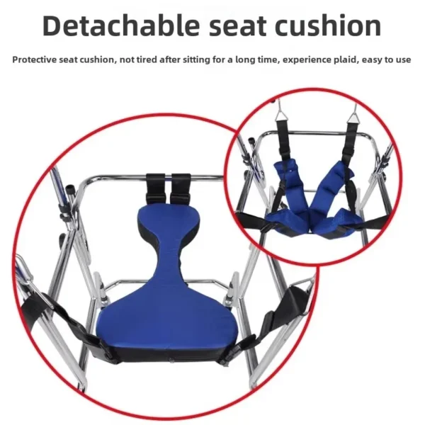 Rehabilitation Arm Training Crutches Walkers, Disabled Mobility Aids Chair,Four-Legged Armrest Frame, Training Walker for Adults - Image 4
