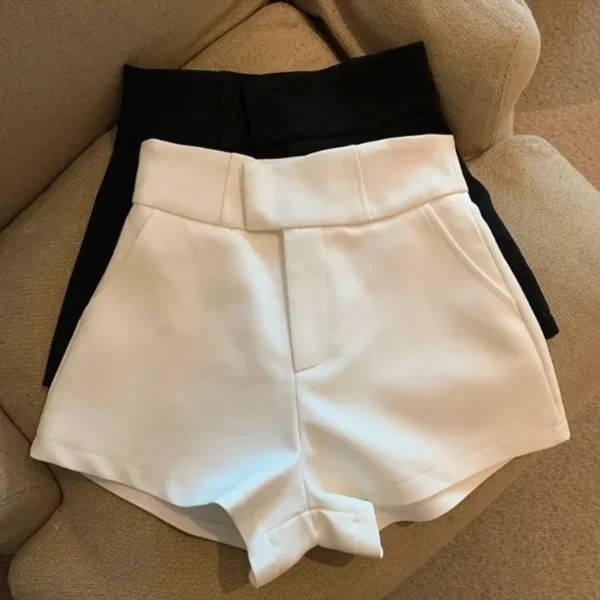 Women Shorts Mooyufon Black Shorts Women Harajuku Elegance High Waisted Shorts A Line Slim Casual Hot Girl Straight Pants Sexy - Image 2