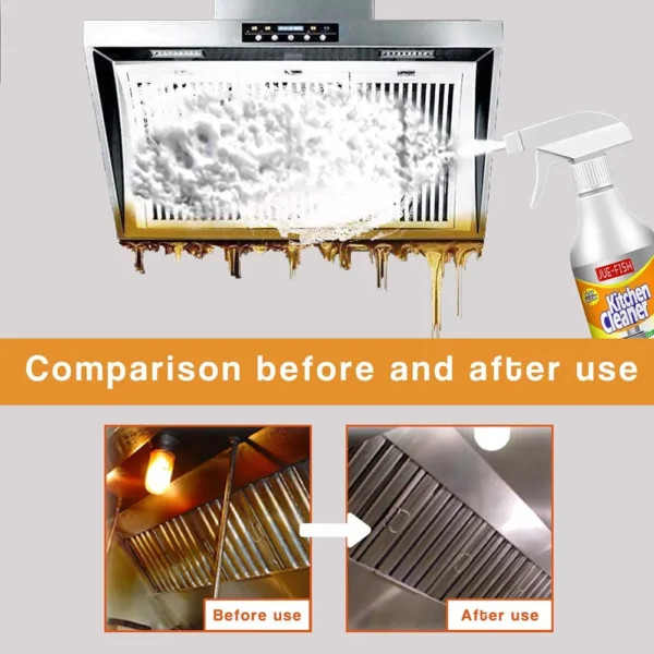 60ml Kitchen Bubble Cleaner Household Cleaning Tools Heavy Oil Foam Cleaner Multipurpose Foam Cleaner Spray Kitchen Accessories - Image 5
