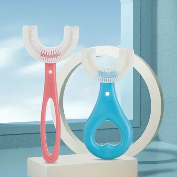 Baby Toothbrush Children 360 Degree U-shaped Child Toothbrush Teethers Baby Tooth Brush Silicone Kids Teeth Oral Care Cleaning - Image 3