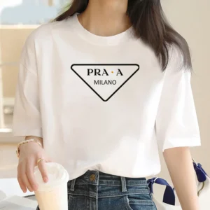 Alphabet Print T-shirt Women's Fashion Graphic Women's High Quality T-shirt 2024 Summer Street Casual women's Clothing