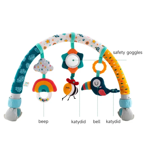 Infant Baby Stroller Arch Toy Crib Hanging Rattles Car Seat Educational Toy Mobile Adjustable Hanger Seat Toy 0 12M Newborn Gift - Image 6