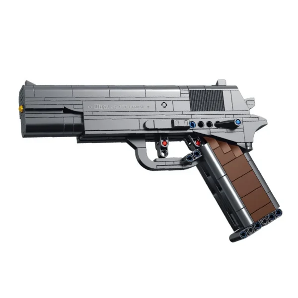 Building block gun series, rifle pistol, building block toy, boys' assembly, ornament model, children's gift - Image 2