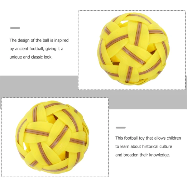 Plastic Woven Football Toy Ancient Sport Game Children Toys Reusable Soccer Ball Decor Outdoor Fun Sports Toy Balls Plastic - Image 4
