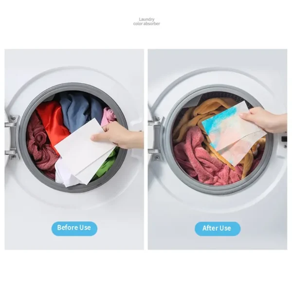 50 PCS/Bag Laundry Tablets Laundry Paper Anti-Staining Clothes Sheets Anti-String Mixing Color Absorption Washing Accessories - Image 5