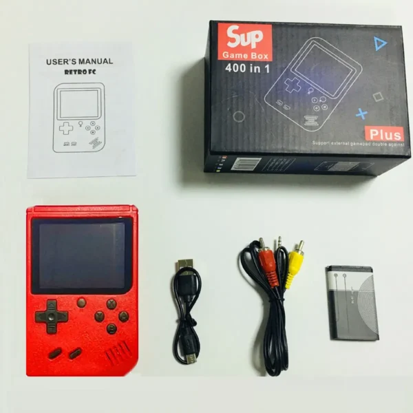 A Red Retro Classic Games Children's Handheld Small Game Console With Hundreds Of Game Charging Can Be Connected To The TV - Image 6