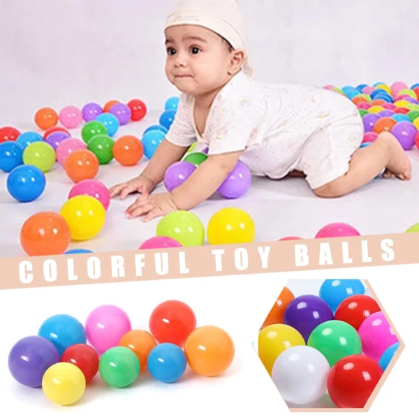 Outdoor Sport Ball Eco-Friendly Water Pool Ocean Wave Ball 50/100pcs 5.5cm Stress Air Ball Funny Toys for Children Kid Ballenbak - Image 5