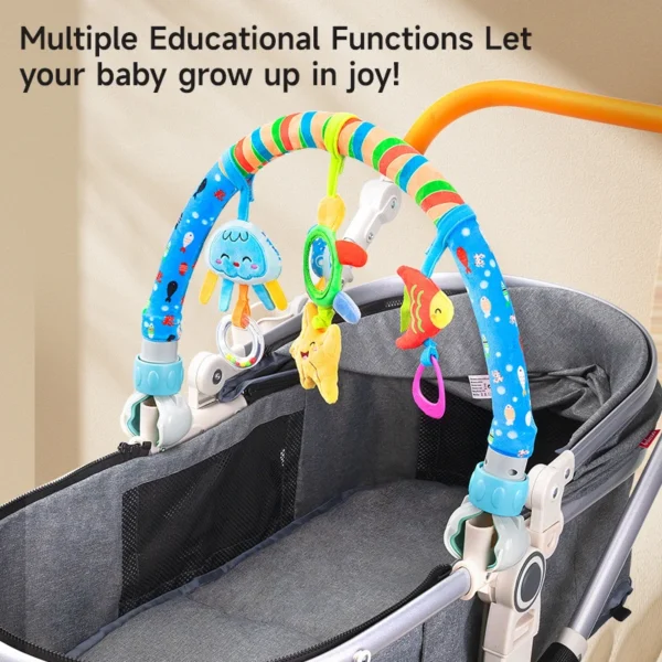 Infant Baby Stroller Arch Toy Crib Hanging Rattles Car Seat Educational Toy Mobile Adjustable Hanger Seat Toy 0 12M Newborn Gift - Image 3