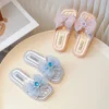 2024 SummerChildren's Sandals Bow Flats Open Toe Kids Slide Non-slip Flip Flops Girls Sandals Cute Princess Beach Slippers Shoe - Image 3