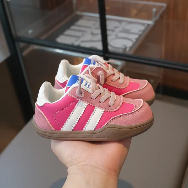 2024 Boys And Girls Canvas Shoes Children's School Performance Shoes Fashion Children Biscuit Bottom Breathable Kids Shoes - Image 3