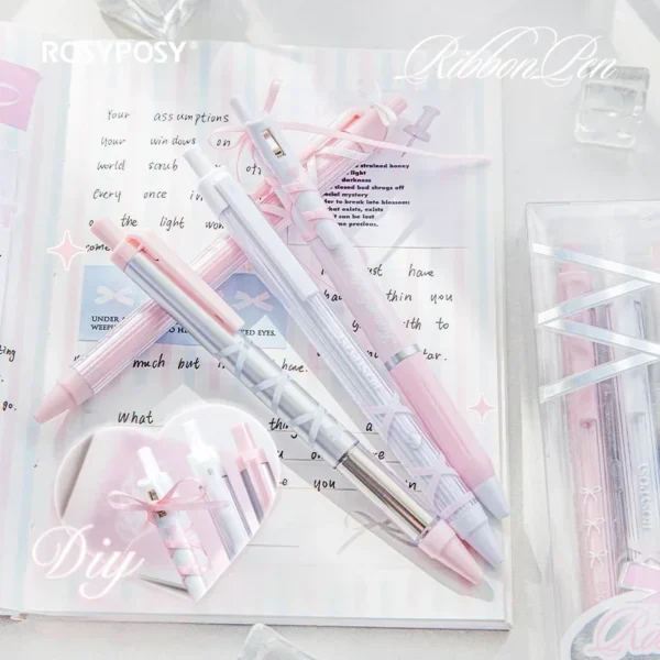 4pcs/set 0.38mm/0.5mm Gel Pens Set Ballpoint Black Ink Press Gel Pen for Writing Student Supplies Stationery - Image 3