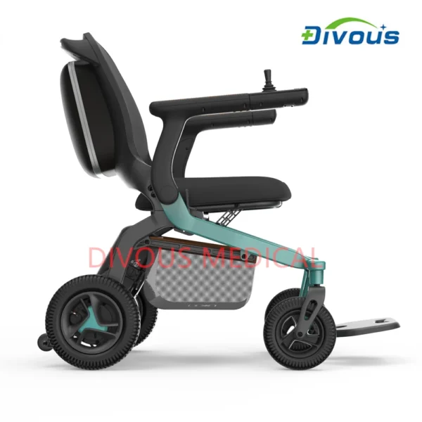 Hot Lithium Battery Bluetooth Folding Walker Electric Wheelchair Outdoor Rollator for Disabled People - Image 4