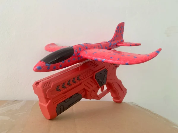 Catapult Foam Plane Gun Fire Outdoor Sports Hand Toss Flying Glider Toy Boys GGirls - Image 6