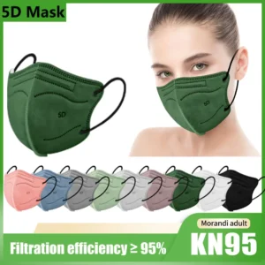 10-100Pcs Mascarillas Fpp2 5D Adult KN95 Masks 5 Layers Reusable Colored Face Mask Mascarillas KN95 Certificadas FFP2 Mask