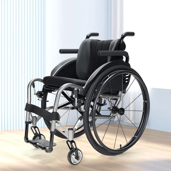 Durable Lightweight Folding Professional Manual Sports Wheelchair for Disabled - Image 5