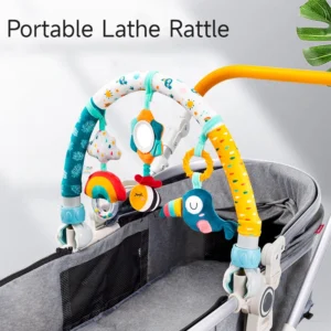 Infant Baby Stroller Arch Toy Crib Hanging Rattles Car Seat Educational Toy Mobile Adjustable Hanger Seat Toy 0 12M Newborn Gift