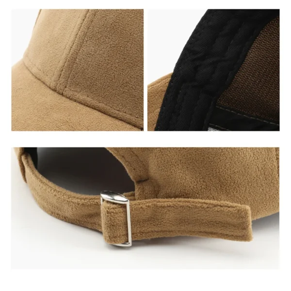 Casual Baseball Caps For Women Men Fashion Suede Hat Autumn Winter Outdoor Sun Caps Snapback Hats Unisex Solid Color Hip Hop Hat - Image 6