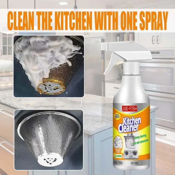All-purpose Kitchen Pots & Pan Cleaner 60ml Household Cleaning Tools Kitchen Bubble Cleaner Grease Cleaner Kitchen Accessories