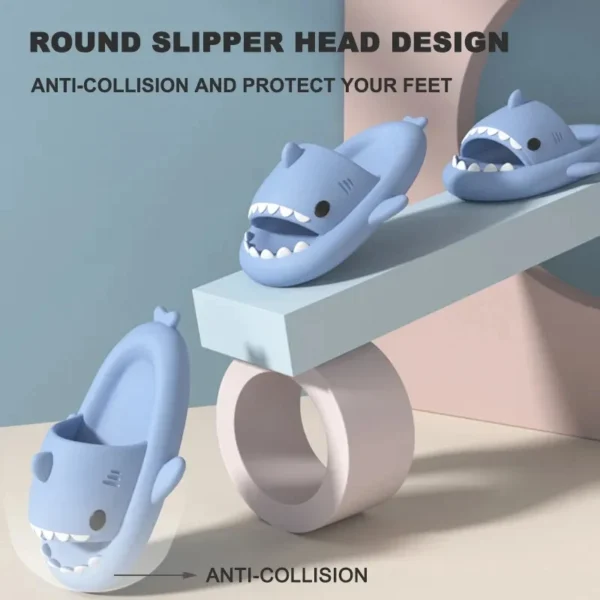 New Style Shark Slippers Women Summer Cute EVA Flip Flops Men Non-slip Indoor Outdoor Slides Girls Boys Beach Shoes Sandals - Image 4