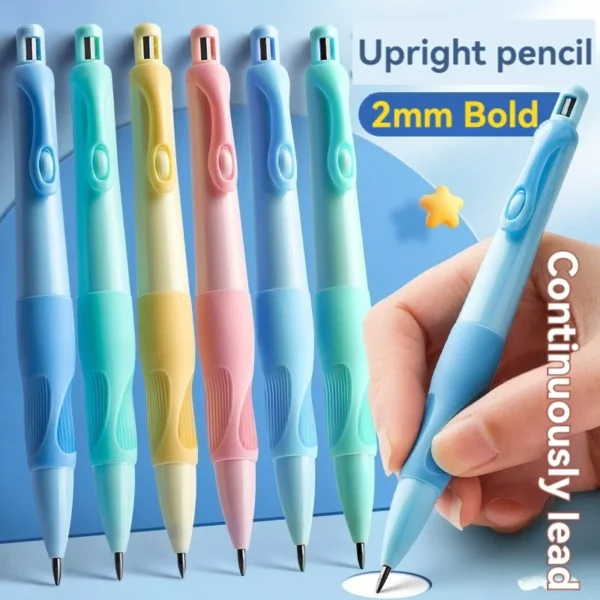 Cute Dolphin 2mm Mechanical Pencils Set Carpenter Drafting HB Pencil 2.0 mm for Drawing Writing Sketching Kawaii School Supplies - Image 2