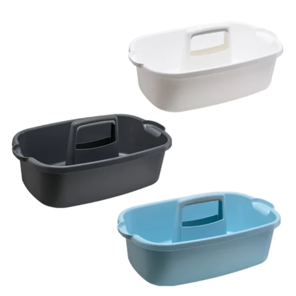 2025 New Portable Storage Basket Cleaning Caddy Storage Organizer Tote with Handle for Laundry Bathroom Kitchen Spray Bottles - Image 2