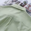 2023 Women’s Casual Long Sleeve Cotton Oxford Shirt – White Blouse, High-Quality Office Top for Ladies - Image 5
