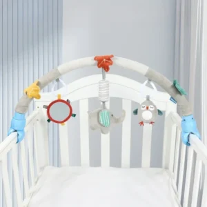 Baby Infant Newborn Crib Bell Rattles Toys 0-12 Months 0-1 Year Old Babies Toddler Stuff Car Seat bedbell Pendant Trolley Toys