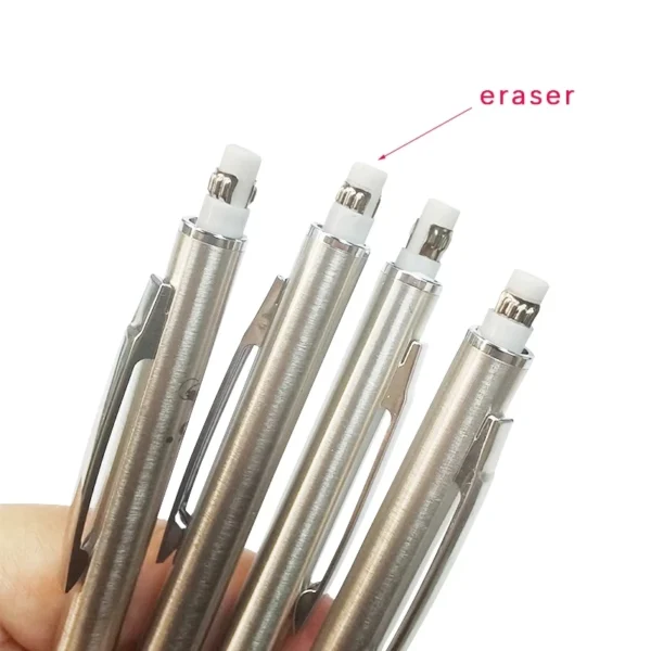0.3 0.5 0.7 0.9 2.0mm Full Metal Mechanical Pencil Set School Art Sketch Writing Stainless Steel Automatic Pencils Kawaii Supply - Image 6