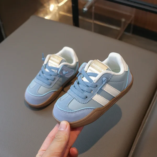 2024 Boys And Girls Canvas Shoes Children's School Performance Shoes Fashion Children Biscuit Bottom Breathable Kids Shoes - Image 4