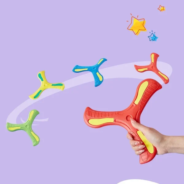 Children Boomerang Soft Three-leaf Cross Adult-kids Interactive Outdoor Toy Early Education Puzzle Decompression Gift - Image 4
