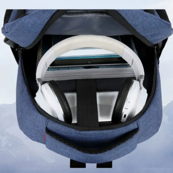 Nylon Backpack Simple And Fashionable Casual Backpack Business Commuting Computer Bag Large Capacity Backpack - Image 6