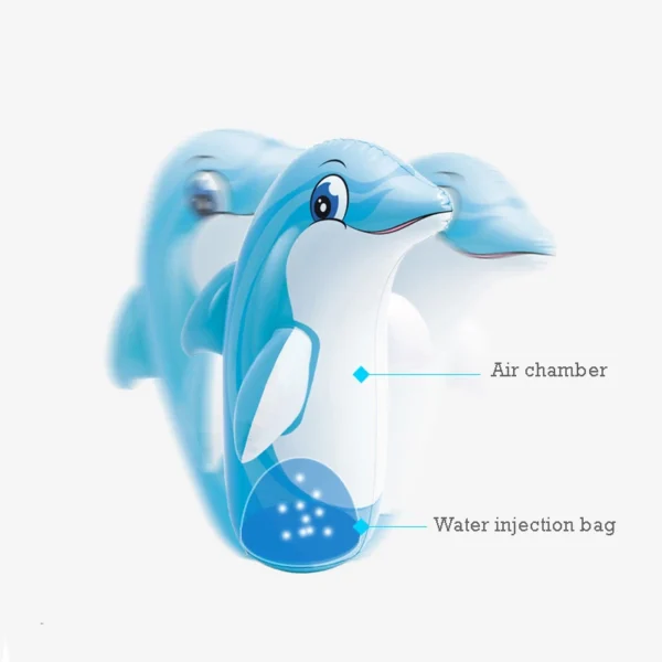 Inflatable Standing Boxing Bag Tumbler Toys Safety Air Stuffed Bop Animal Bag Tumbler Toy Children Beach Activity Game Supply - Image 3