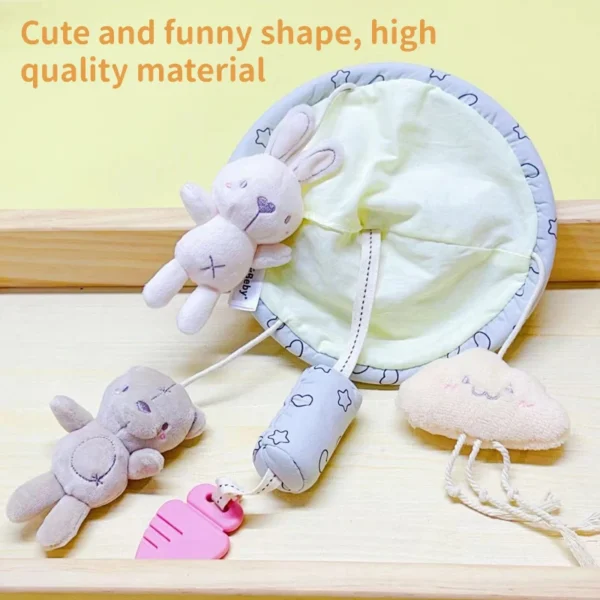 New Baby Plush Stroller Toys Hanging Rattles Sensory Learning Toy Baby Rattles Mobiles Animal Educational Baby Toys 0-12 Months - Image 5