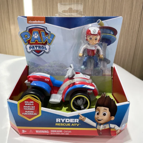 Genuine Paw patrol Dino Rescue Rex Ryder Everest Rescue Vehicle with Collectible Action Figure Patrulla Canina Children TOY Gift - Image 2
