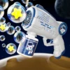 New Porous Astronaut Electric Bubble Gun Kid Toy Bubbles Machine Automatic Soap Blower with Light Summer Outdoor Party Games toy - Image 2