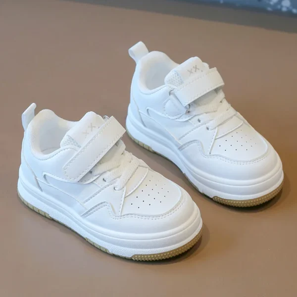 Children's White Shoes Spring and Autumn Kid's Sports Shoes Anti slip Lightweight Boys Board Shoes Soft Sole Baby Casual Shoes - Image 5