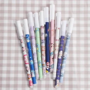 Office Accessories Stationery Washable Handle 0.5mm Blue Cartoons Erasable Pen Neutral Erasable Pen Gel Pens Student Pen