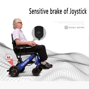 Mobility Medical Equipment Mobility Wheelchair China Factory Lightweight Electric Wheelchair for Elderly Disabled