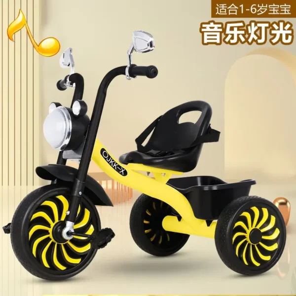 Children's Tricycle 1-3-2-6 Years Old Large Baby Toy Baby Stroller Pedal Bicycle Kindergarten Stroller - Image 3