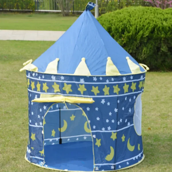 Infant Toddler Folding Tents Portable Castle Kids Pink Blue Play House Camping Toys Birthday Christmas Outdoor Gifts Room Decor - Image 4