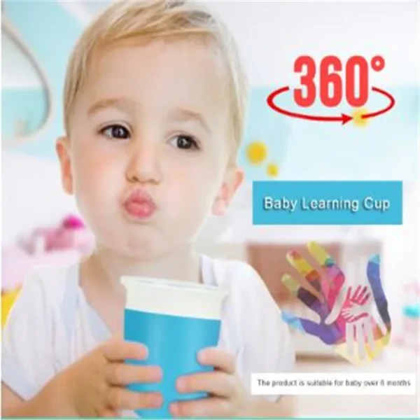 Magic Baby Cups Can Be Turned Baby Learning Drinking Cup Leakproof Child Water Cup Bottle 240ml Copos Learning Cup Baby Cup - Image 2