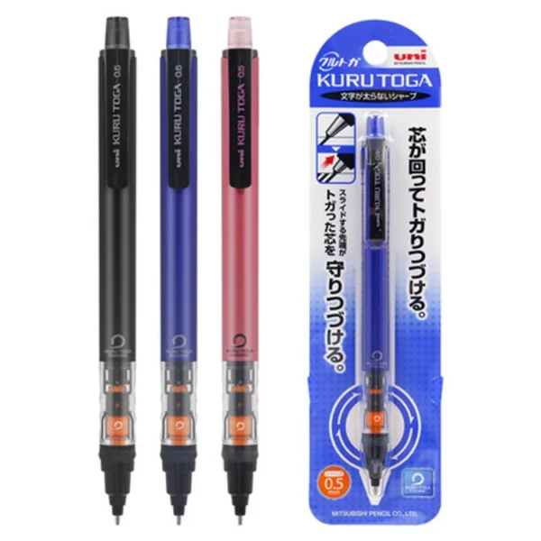 UNI Kuru Toga Mechanical Pencil M5-452 Drawing Pencil 0.5mm Low Center of Gravity Automatic Rotation School Supplies Stationery - Image 6