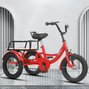 2023 New 3-9 Year Old Children's Tricycle Safety Bicycle Trike Twin Toy Double Baby Stroller Carriage Dropshipping