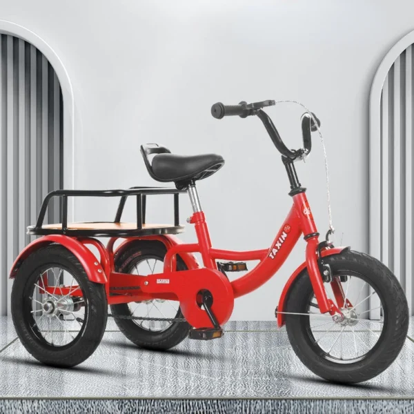 2023 New 3-9 Year Old Children's Tricycle Safety Bicycle Trike Twin Toy Double Baby Stroller Carriage Dropshipping