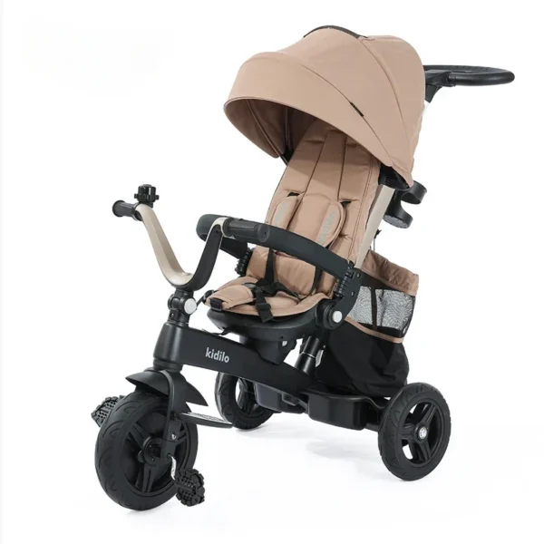Rideable Three-wheeled Baby Stroller Multi-functional Children's Tricycle 3-6 Years Old Baby Stroller Baby Carriage - Image 4