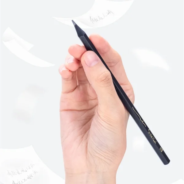 Black Wood Graphite Pencil Set HB 2B Black Lead Office Writing Pencil 10pcs Pack Gift Stationery - Image 3